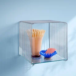 Panton Wire Single indlægshylde, 99 glass