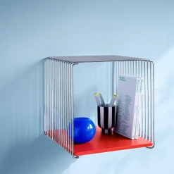 Panton Wire Single indlægshylde, 145 rosehip