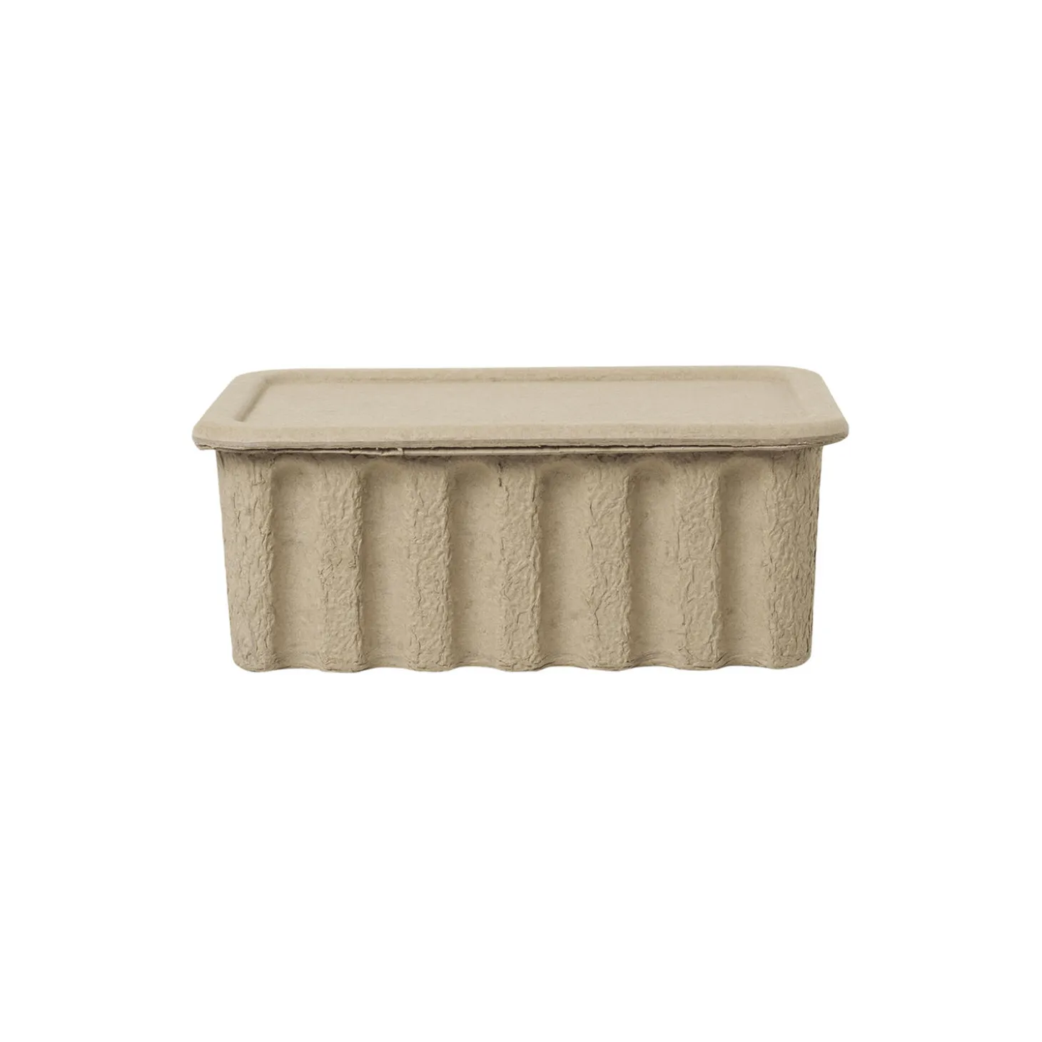 Paper Pulp Box 2 pcs, brown