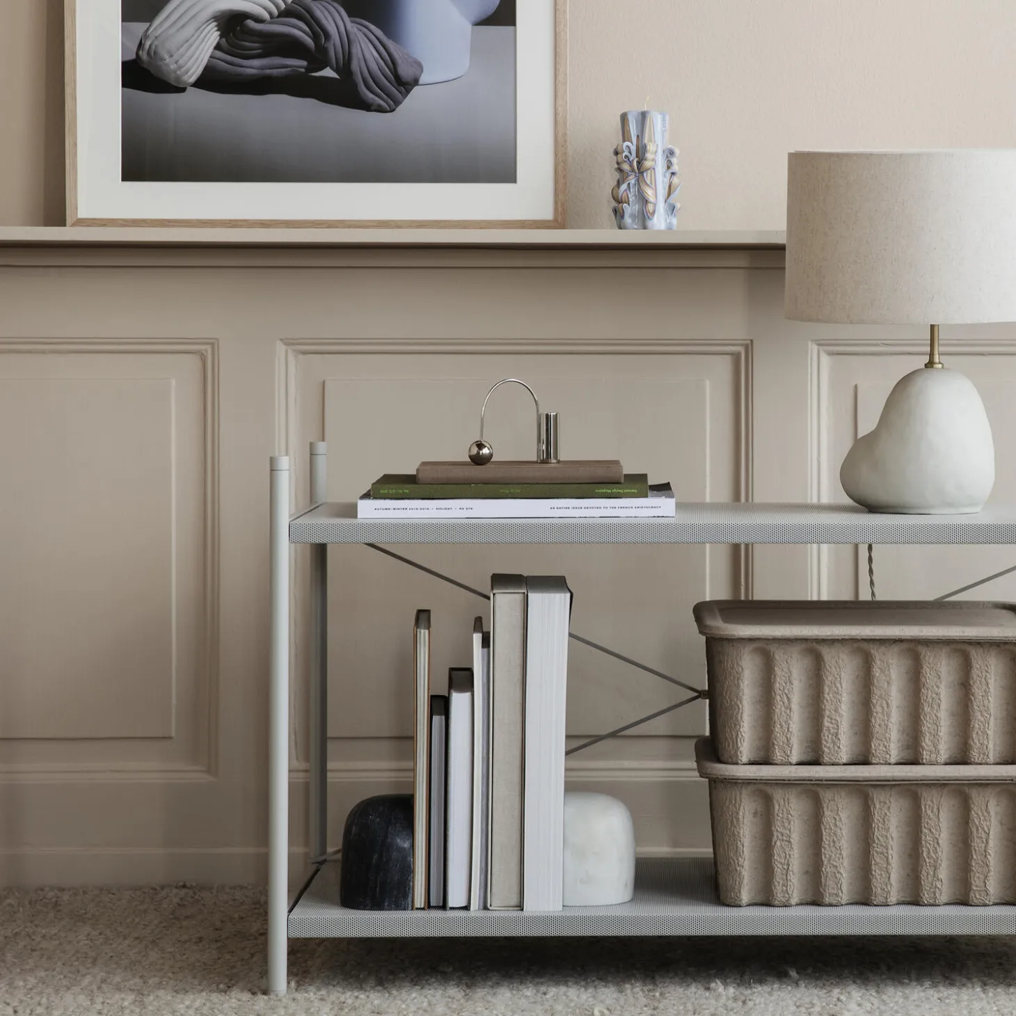 Paper Pulp Box 2 pcs, brown