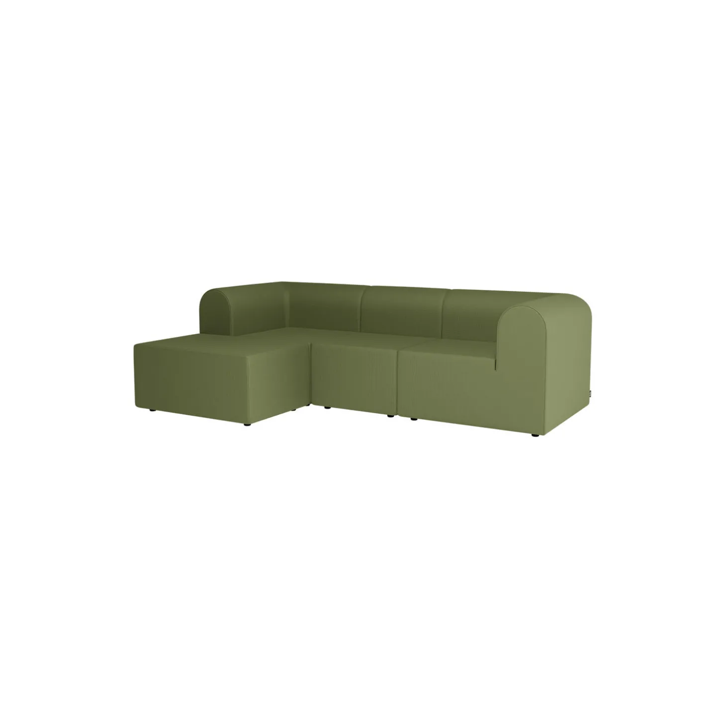 Paradigm 3-personers sofa med puf, Nobel 68303