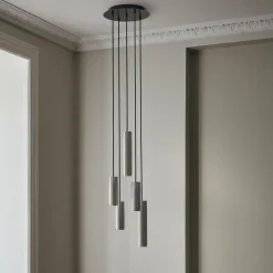 Patrone Cluster Ceiling Lamp Large, nickel-plated brass