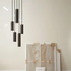 Patrone Cluster Ceiling Lamp Large, black-browned brass