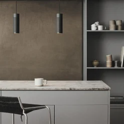 Patrone Pendant Lamp, black-browned brass