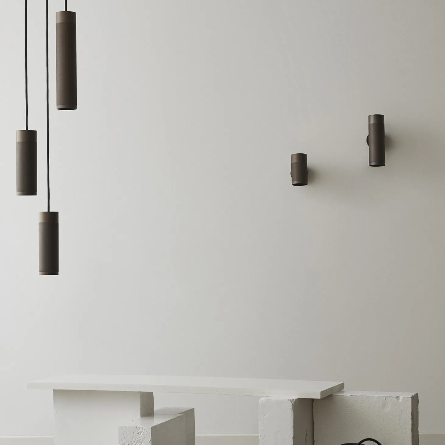 Patrone Pendant Lamp Large, browned brass