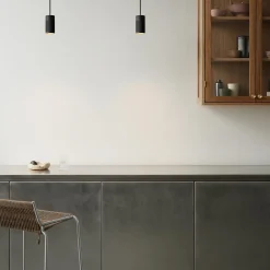 Patrone Pendant Lamp Small, black-browned brass