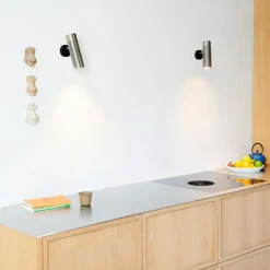 Patrone Wall Lamp, nickel-plated brass