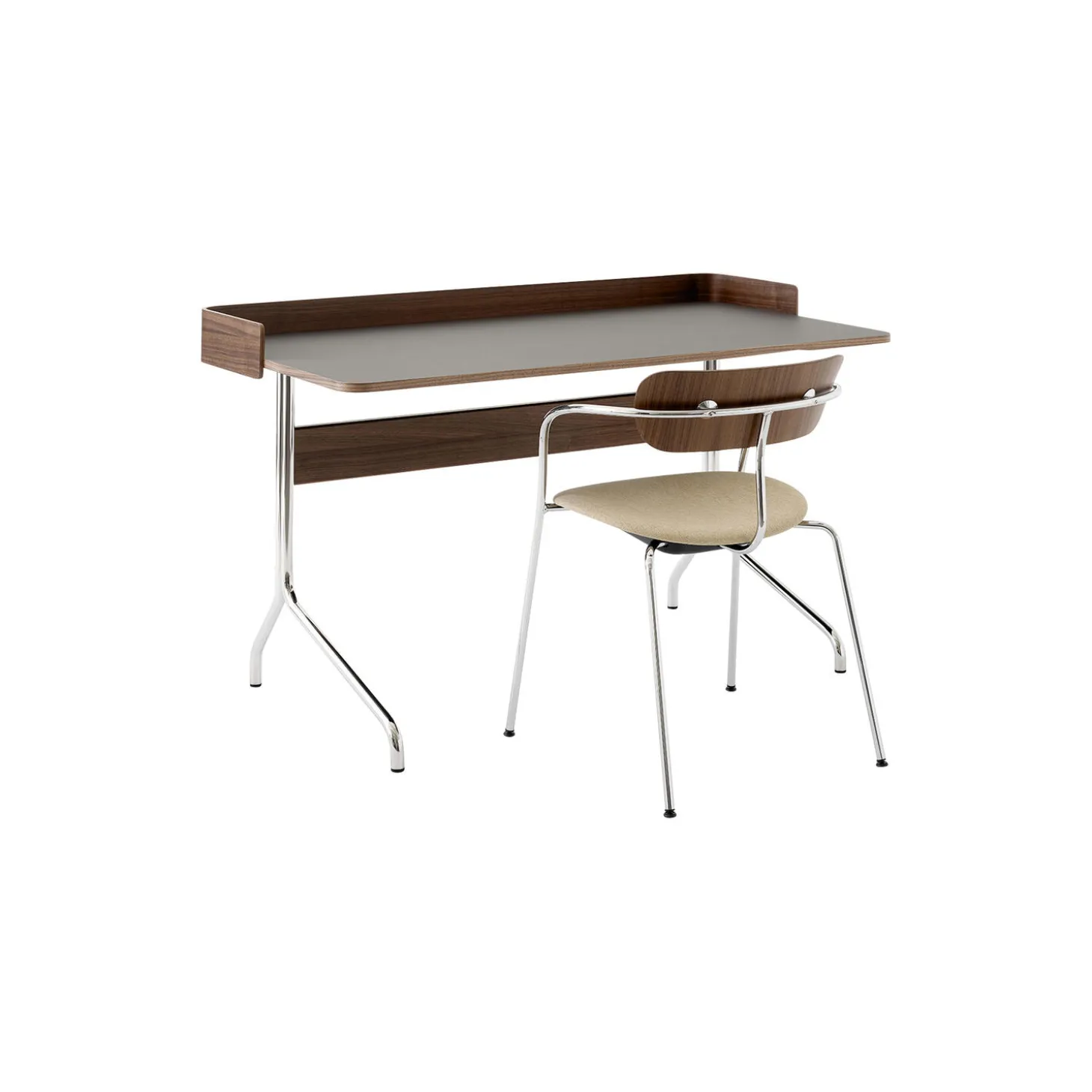 Pavilion Desk AV17 skrivebord, valnød/iron
