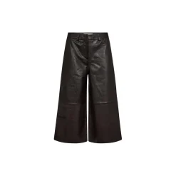 PD-Lanni Leather Culotte Pant, black coffee