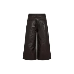 PD-Lanni Leather Culotte Pant, black coffee
