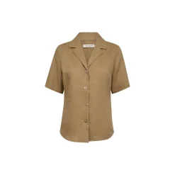 PD-Lina Linen SS Shirt, camel