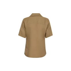 PD-Lina Linen SS Shirt, camel