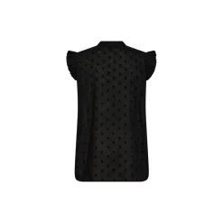 PD-Mabel Dobby Dot SL Shirt, black