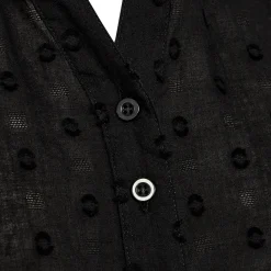 PD-Mabel Dobby Dot SL Shirt, black