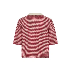 PD-Marianne SS Cardigan, red ribbon