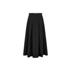 PD-Tulip Poplin skirt, black