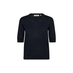 PD-Vigga SS Lurex Knit, deep navy blue