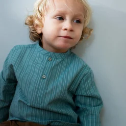 Peasant Shirt, mineral stripe