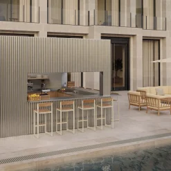 Pelagus counter stol, light ivory