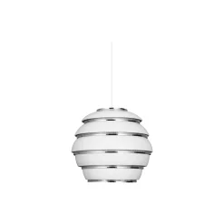 Pendant Light A331 “Beehive“, white/chrome-plated