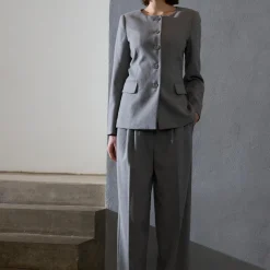 Peny Madelina pants, grey stripe