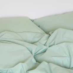 Percale sengesæt, grøn