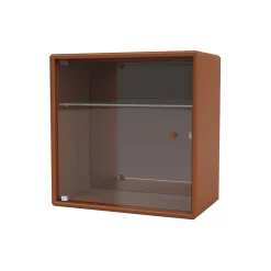 PERFUME skab med spejl, 146 hazelnut