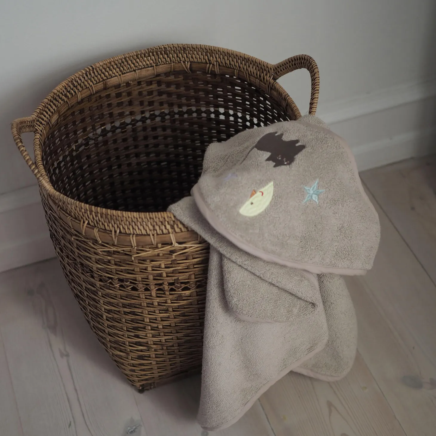 Petal babyhåndklæde, moon cat