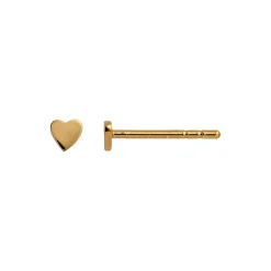 Petit Love Heart Earring Single, gold