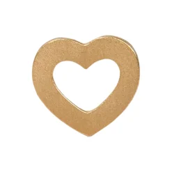 Petit Open Love Heart Earring Single, gold