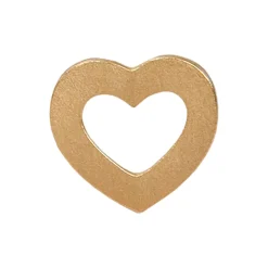 Petit Open Love Heart Earring Single, gold