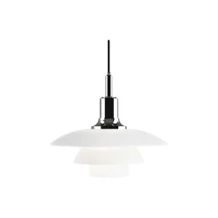 PH 3½-3 glas pendel, krom