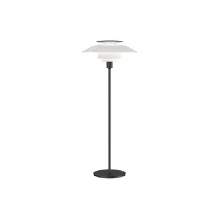 PH 80 gulvlampe, hvid opal/sort