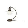PH 2/2 Luna bordlampe, aged brass/opal glass