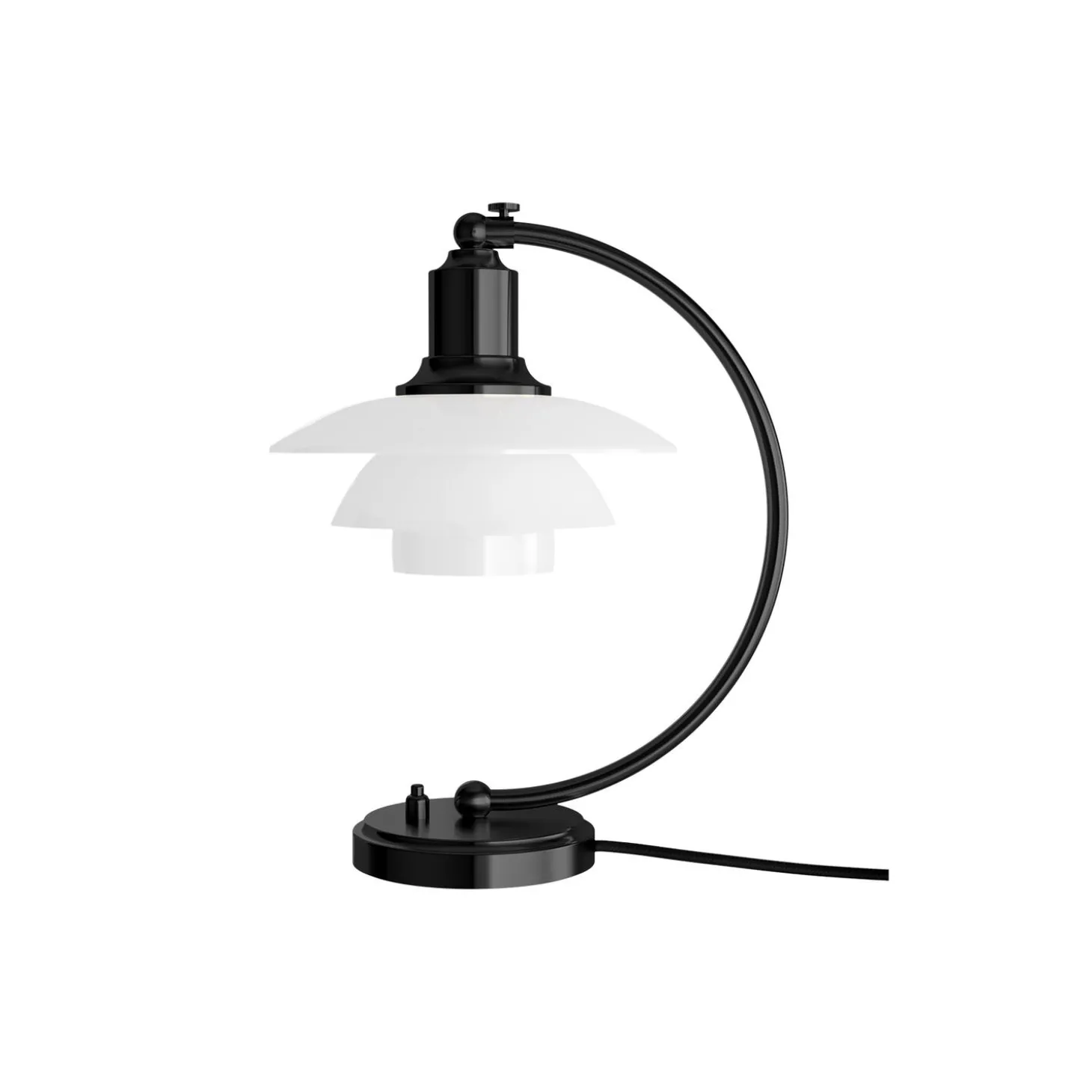 PH 2/2 Luna bordlampe Special Edition, matt black/opal