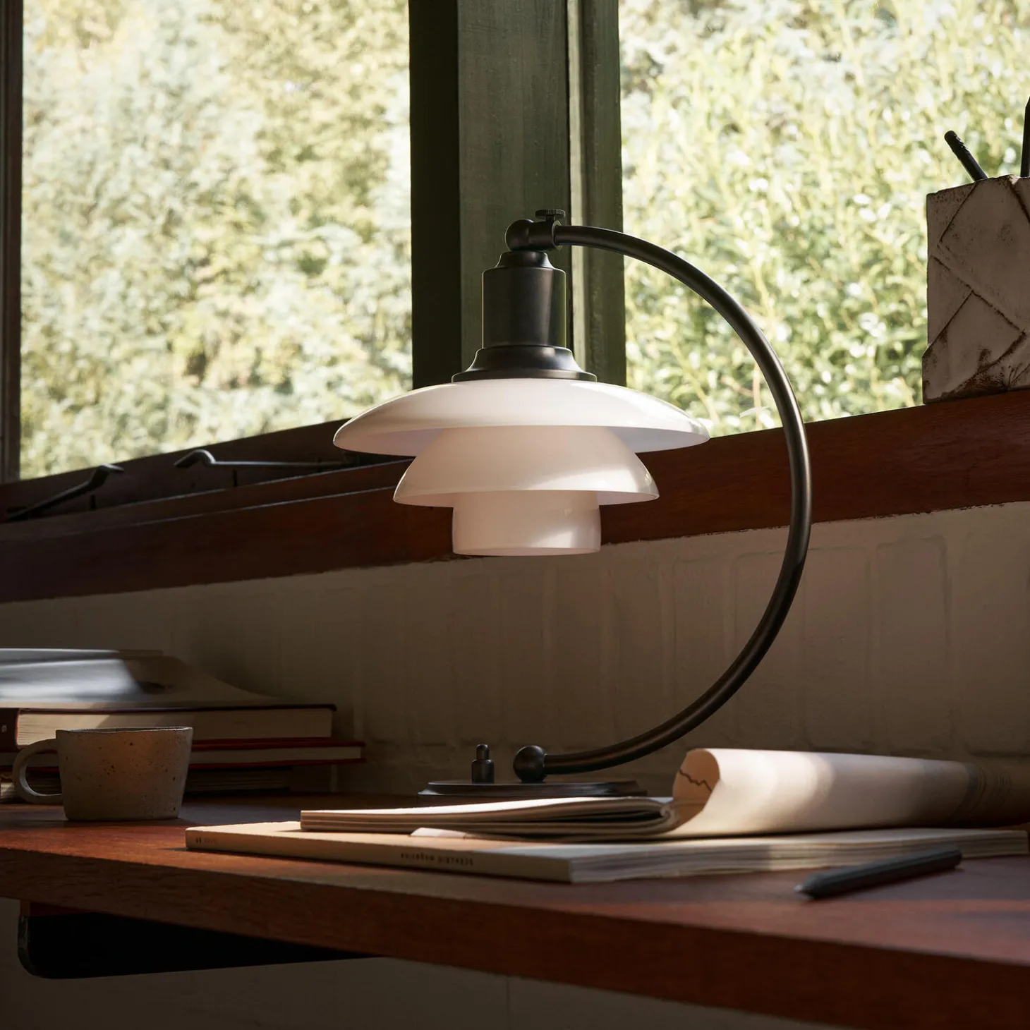 PH 2/2 Luna bordlampe Special Edition, matt black/opal