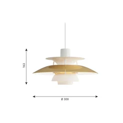 PH 5 Mini pendel, messing
