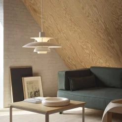 PH 5 Monochrome pendel, monochrome pale pewter