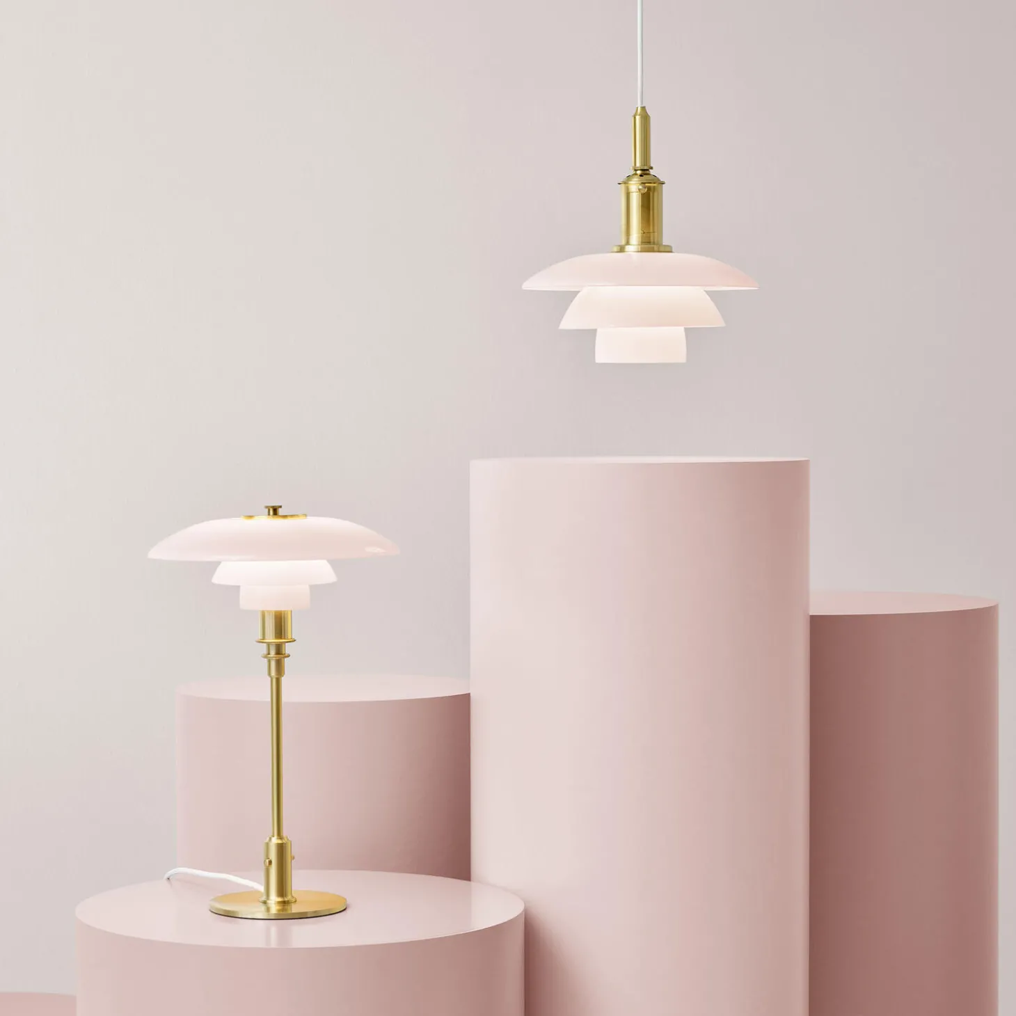 PH 3/2 Pale Rose bordlampe