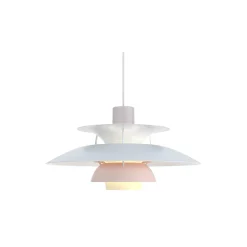 PH 5 Pastels pendel, oyster grey/blue/rose