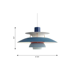 PH 5 pendel, blå