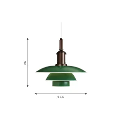 PH 3½-3 pendel, grøn