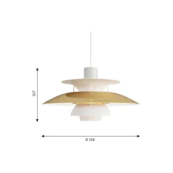 PH 5 pendel, messing