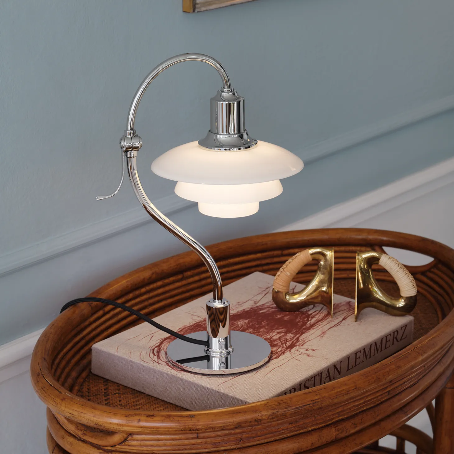 PH 2/2 Question Mark Chrome bordlampe