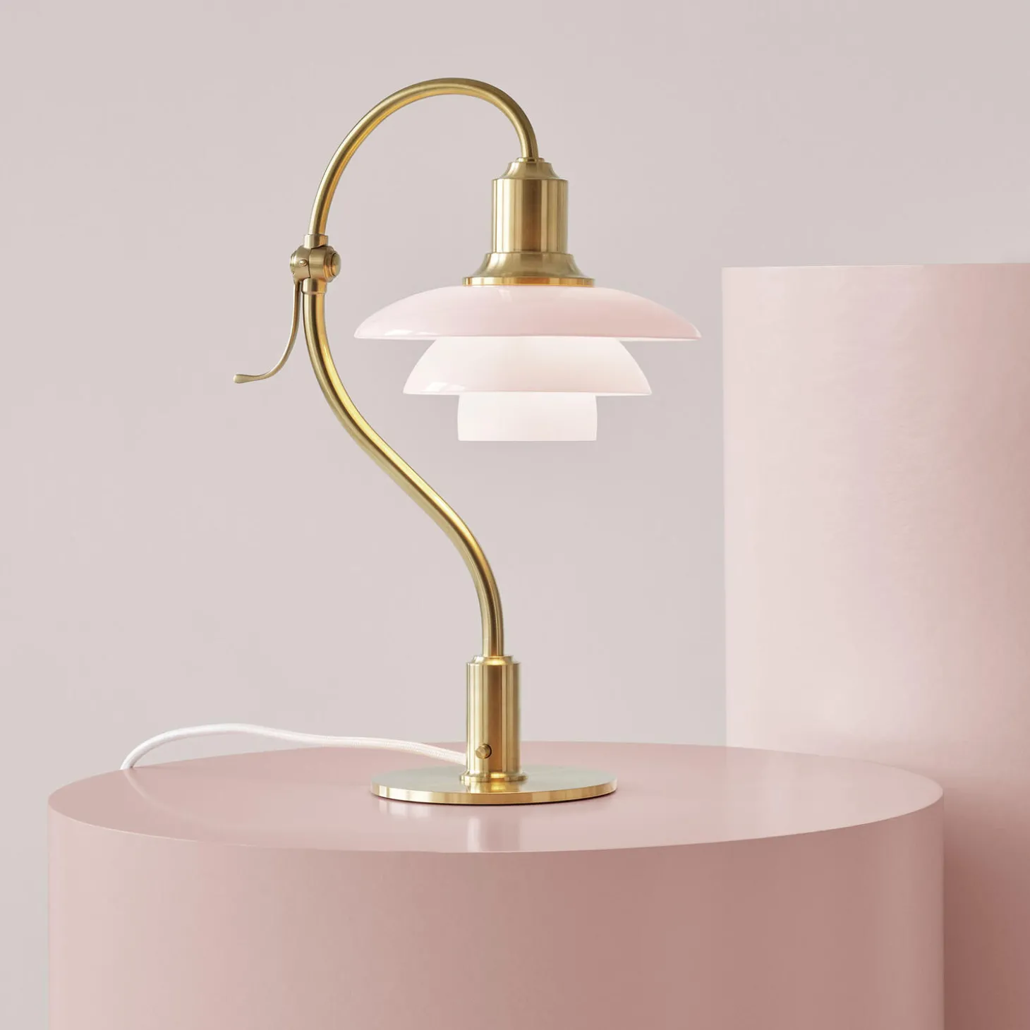 PH 2/2 Question Mark Pale Rose bordlampe