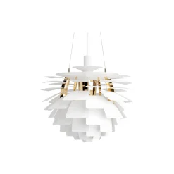 PH Artichoke, soft white/brass metallised