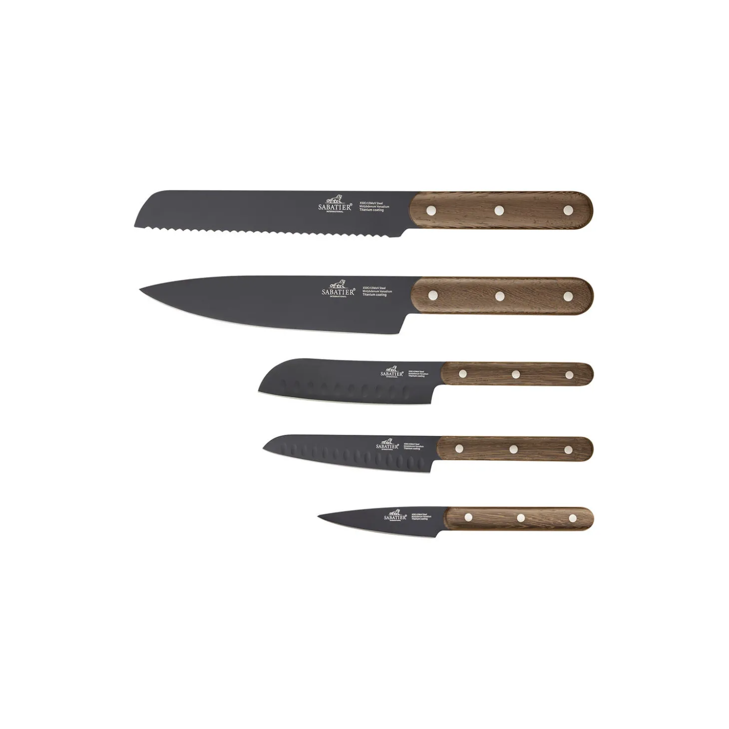 Phenix Walnut Knivsæt 5 dele