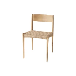 Pia spisebordsstol, olieret eg/natur