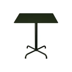 PICO Café Table with 4 Star Base 70x70, olive green