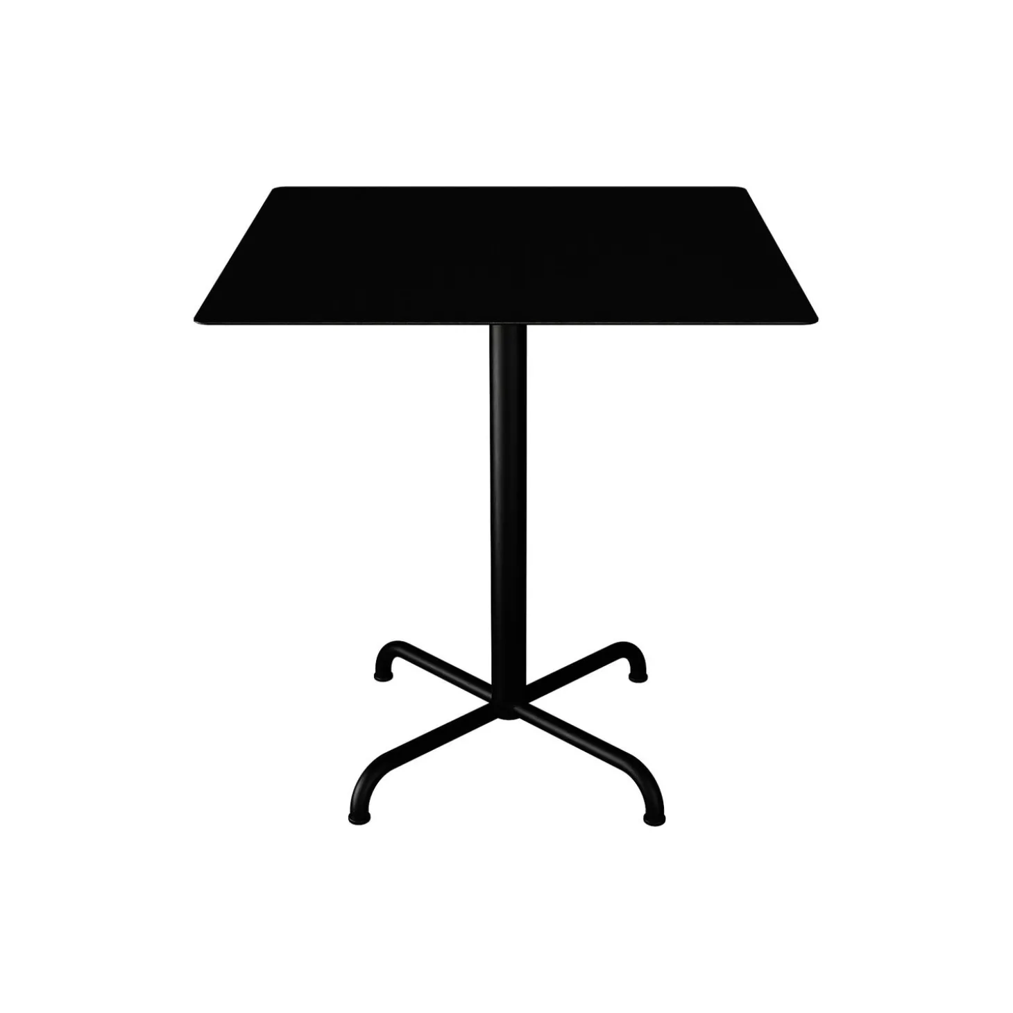 PICO Café Table with 4 Star Base 70x70, black